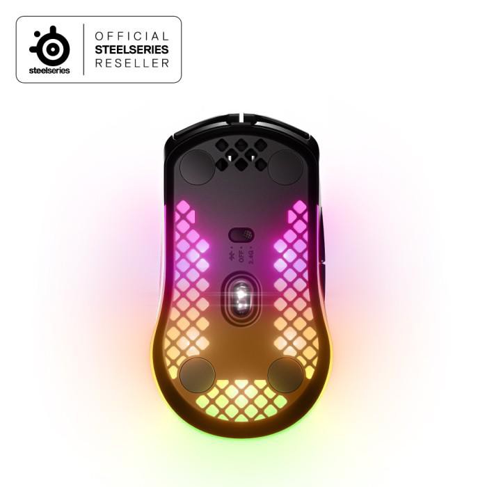 Steelseries Aerox 3 Black Wireless - Gaming Mouse - Ultra Light Weight RGB - Original