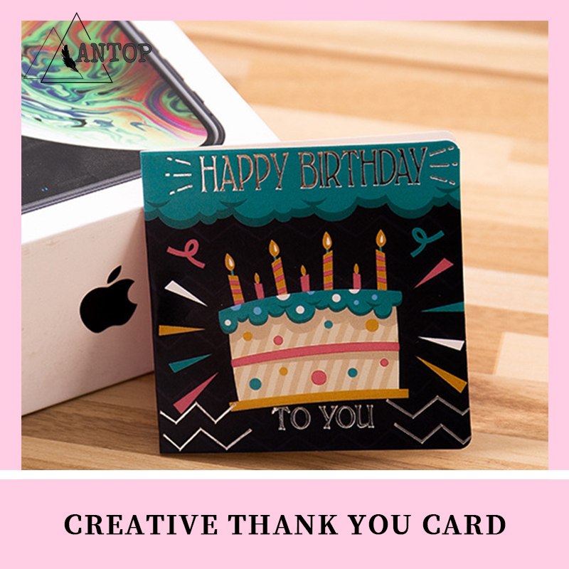 Happy Birthday Thank You Greeting Card Wedding Supplies Holiday Gift Card Kartu Ulang Tahun ANTOP