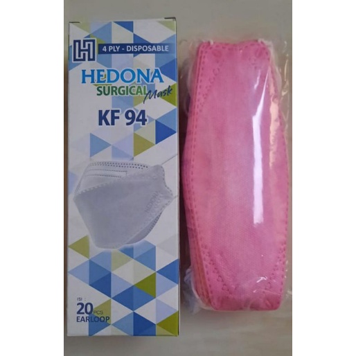SALE Masker Medis KF94 4Ply Hedona Pink Ijin Kemenkes
