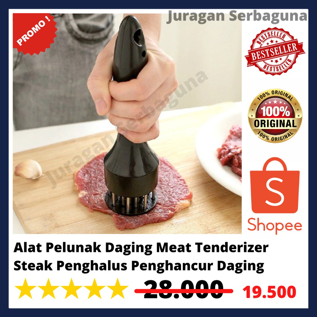 Yangjiang Alat Penghalus Daging Steak Tenderizer Beef Needle Hammer - SKP245 - Black