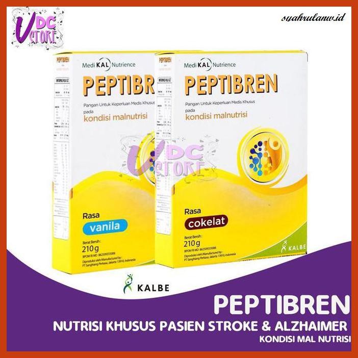 

ISIRTUN- PEPTIBREN - VANILLA & COKLAT - SUSU PASIEN STROKE & PIKUN RENDAH LEMAK - VANILA -SADA56DGR.