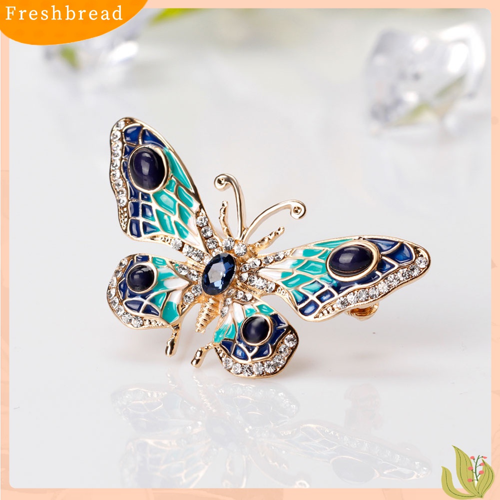 Terlaris Women's Fashion Butterfly Rhinestone Brooch Pin Breastpin Wedding Bridal Jewelry