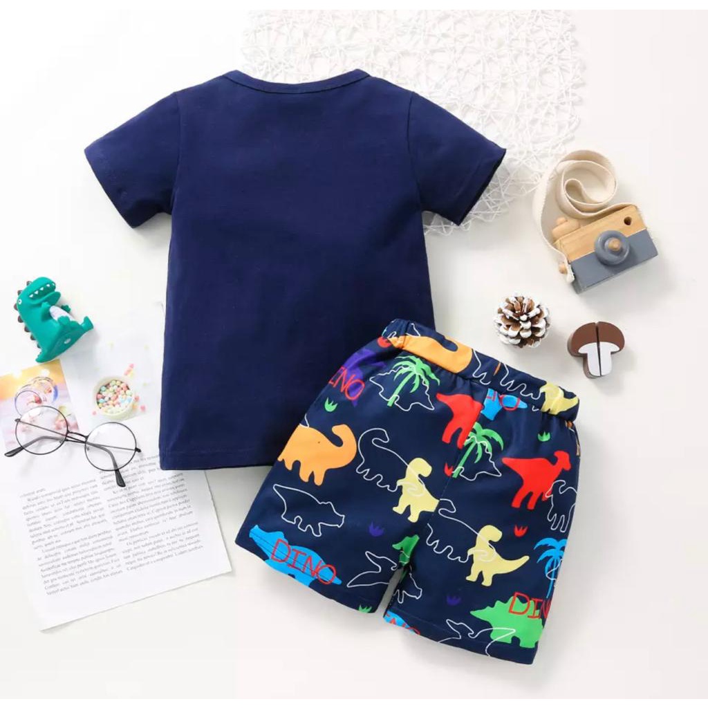 SETELAN ANAK BAJU ANAK KOAS ANAK UMUR 1-5 TAHUN SETELAN DINO WORLD SET ANAK LAKI LAKI BAJU ANAK LAKI LAKI KAOS ANAK LAKI LAKI SETELANA NAK TERBARU BAJU ANAK TERLARIS