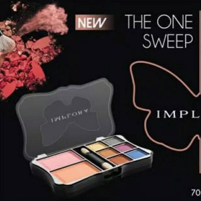 [ GROSIR ] Eyeshadow Implora Eyeshadow Pallete + Blush On No.7007 (Kupu-Kupu)