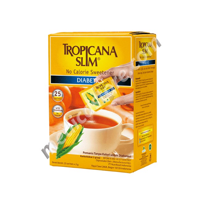 Tropicana Slim Sweetener Diabetic 25, 50 Dan 100 Sachet X 2Gr / Toko Makmur Online