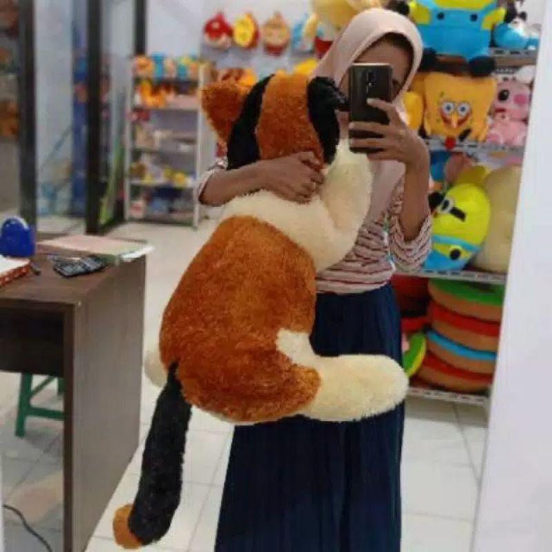 BONEKA KUCING JUMBO 90 CM / BONEKA KUCING TERMURAH TERLARIS JUMBO