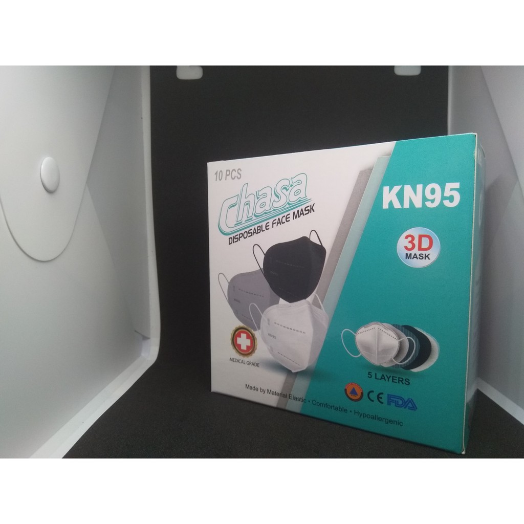 Masker KN95 Chasa isi 10 Pcs (Warna Putih)