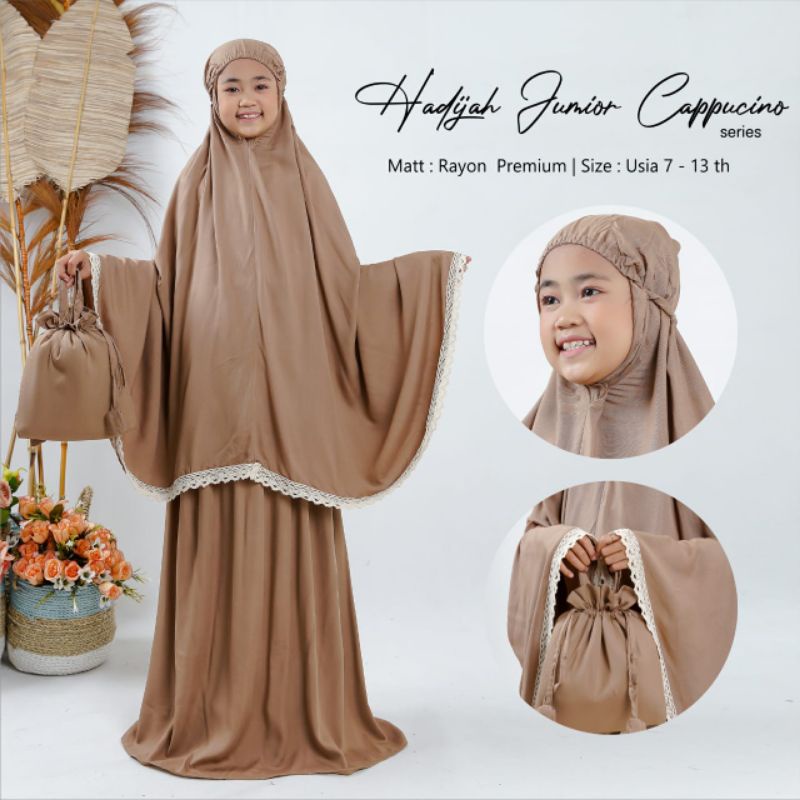 ECER GROSIR MUKENA ANAK POLOS RENDA /SIZE TANGGUNG 7-12 TAHUN