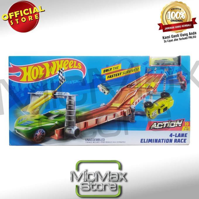Hot Wheels HotWheels Action 4-Lane Elimination Race Track Set