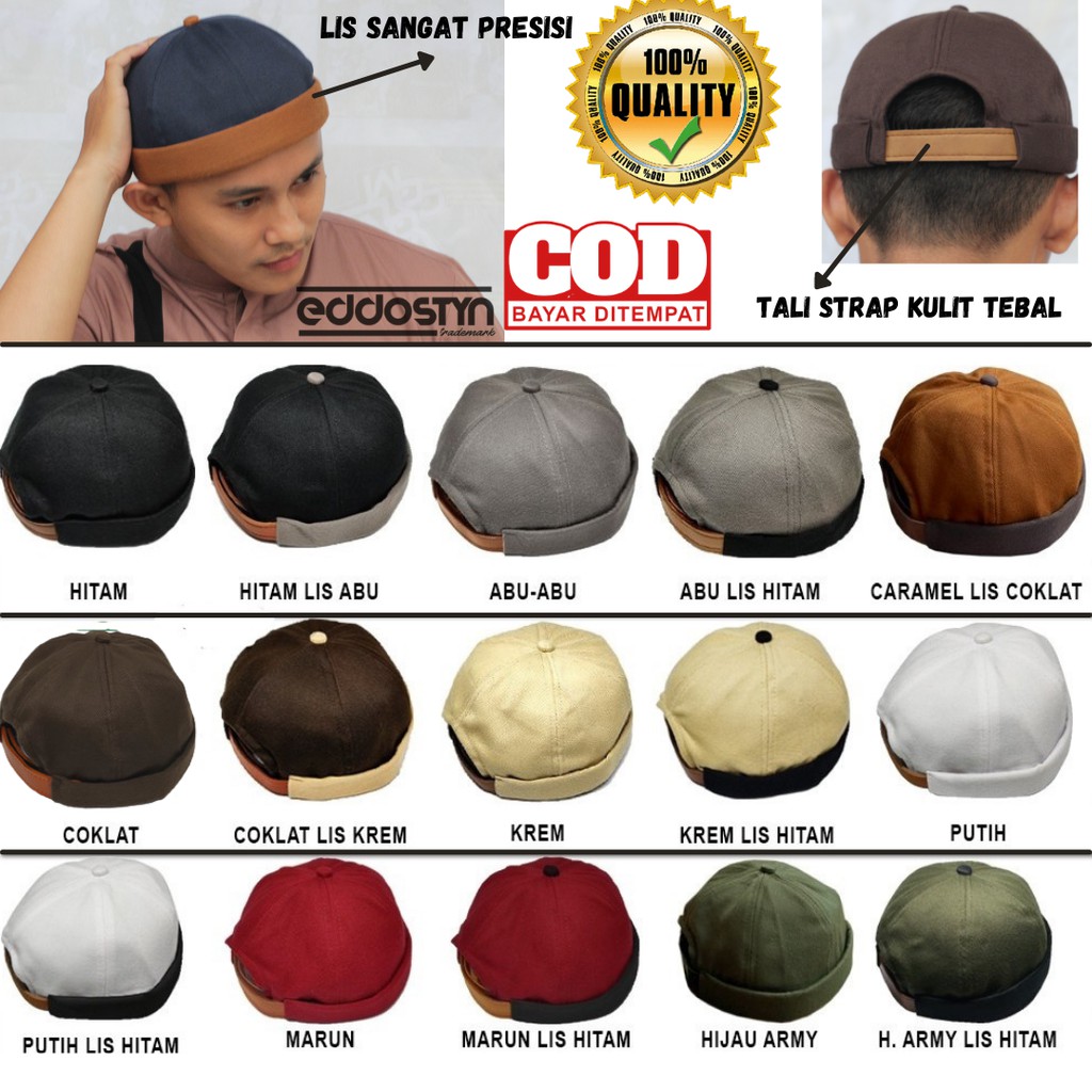 Topi Peci Kopiah Mikihat Miki hat Uas Dewasa muslim Murah
