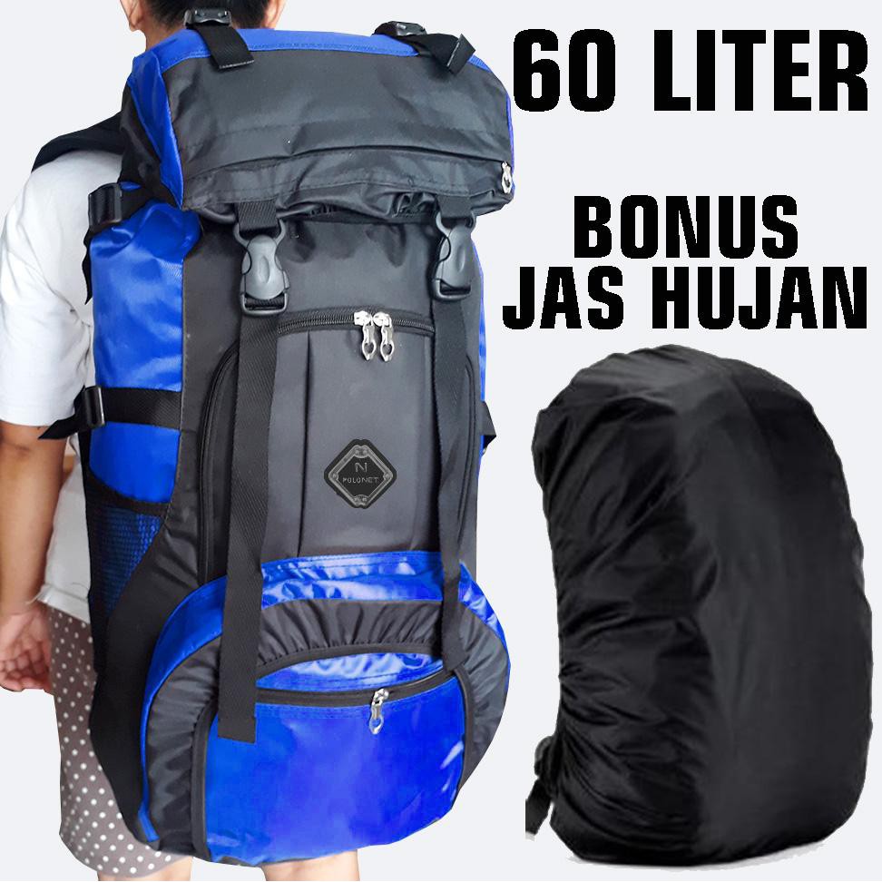 Keril Gunung - Tas Carrier Kiabag 60 Liter - Tas Gunung Ransel - Tas camping - Tas Hiking