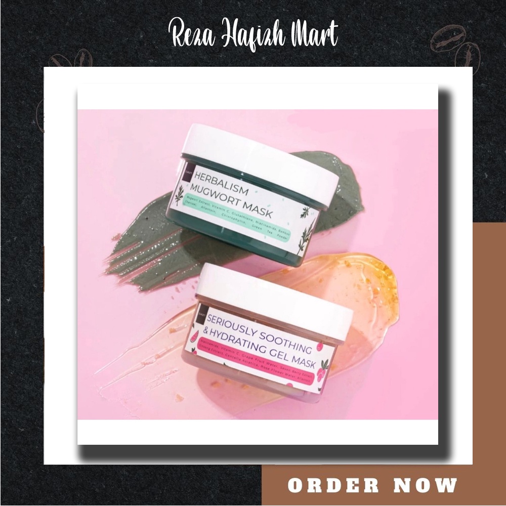SCARLETT Whitening Herbalism Mugwort Mask | SCARLET Whitening Seriously Soothing & Hydrating Gel Mas