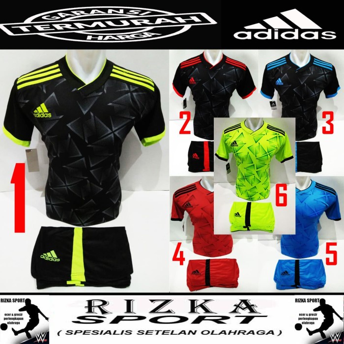 COD Baju Kaos Olahraga Jersey Bola Setelan Futsal / Volly AD 08 - Hitam