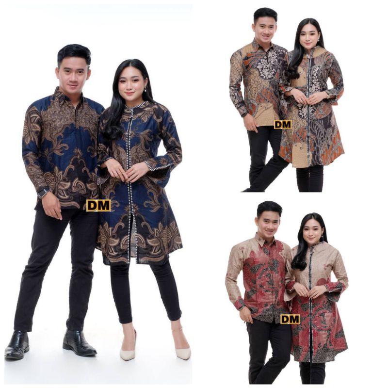 COUPLE BATIK TUNIK KEMEJA BATIK DRESS BATIK ATASAN BATIK