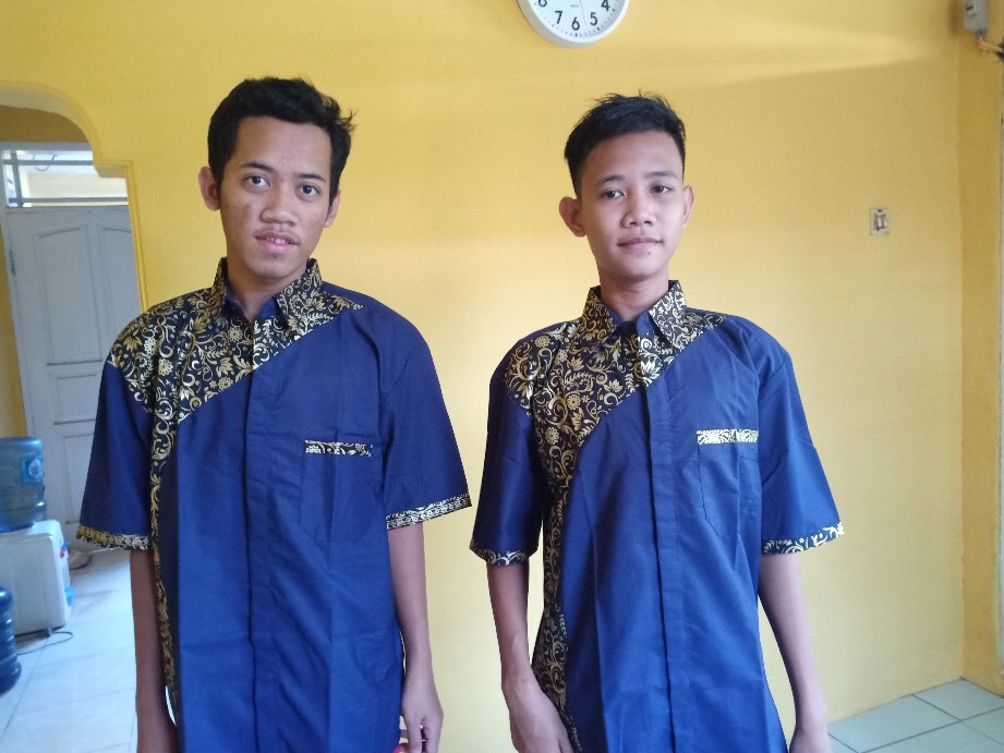 Kemeja Pria Batik Kertabumi Katun Prada Sopal Kombinasi / Baju Batik Pria Murah Bisa Cod