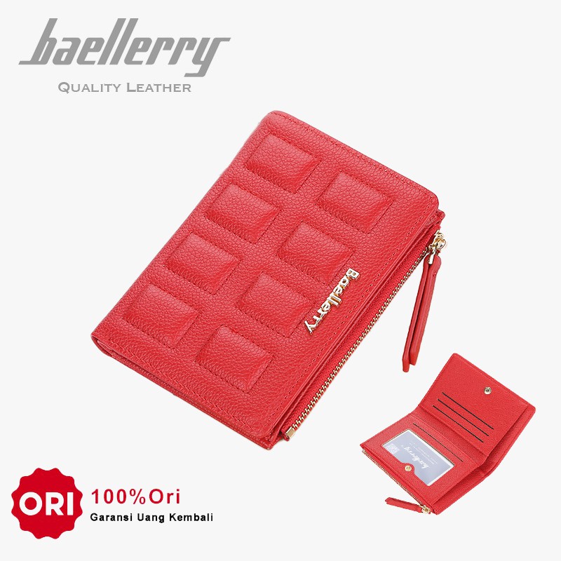 BAELLERRY N1881 Dompet Wanita Kecil Bahan Kulit PU Leather Premium WATCHKITE WKOS