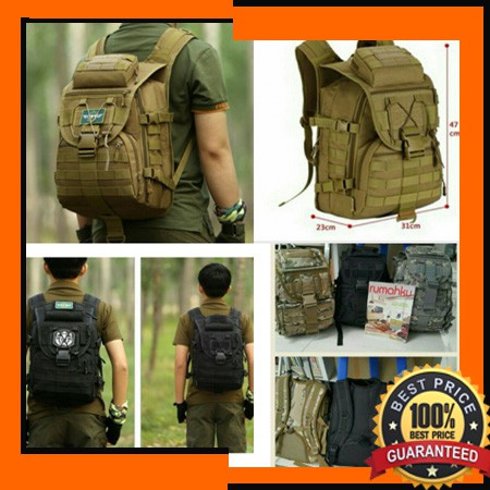 TAS RANSEL ARMY TACTICAL | SURVIVAL | OUTDOOR | BAG 039 | BAHAN CORDURA