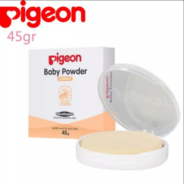 Pigeon Bedak Padat Bayi Baby Powder Cake Chamomile White - 45gram