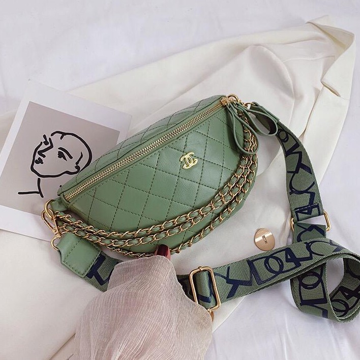 E5414 TAS SELEMPANG WAISTBAG WANITA ELEGAN STYLISH IMPORT JAKARTA PROMO MURAH