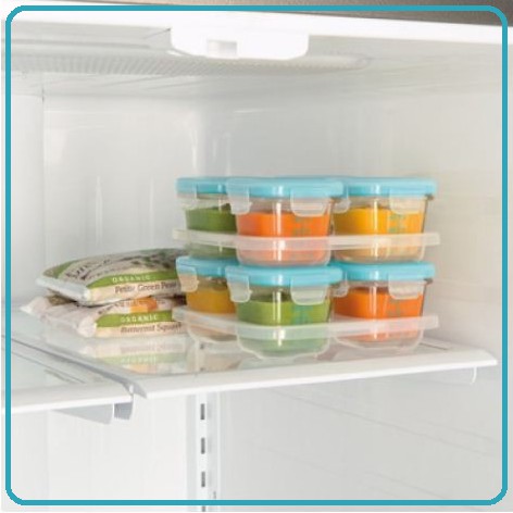 OXO Tot Glass Baby Blocks Freezer Storage Containers 4oz – Teal