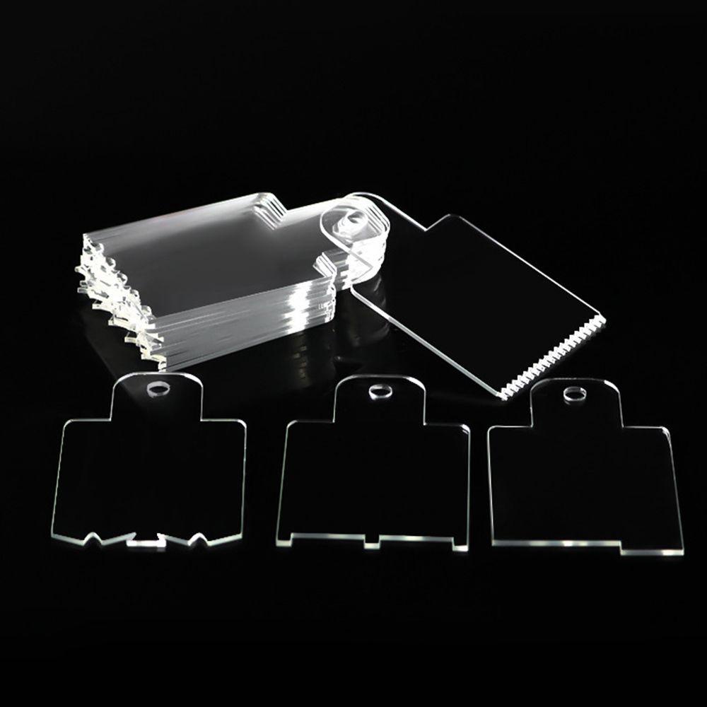Solighter 15pcs Scraper Kue Set Rumah Dapur Pastry Cutter Saw Tooth Smoother Alat Transparan Bening Akrilik