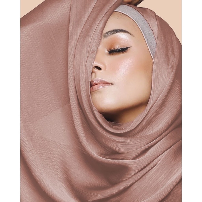 Pashmina Credenza Silk Premium / Pleated Shawl / Hijab Pashmina Panjang