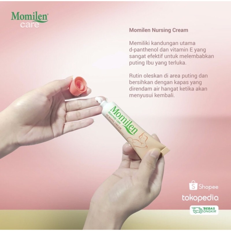 Momilen nursing cram 15 gram ( melindungi puting selama menyusui )