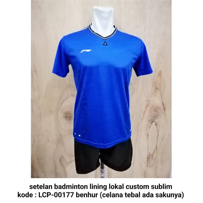 Jersey setelan badminton Lining LCP-00177 celana saku kaos badminton
