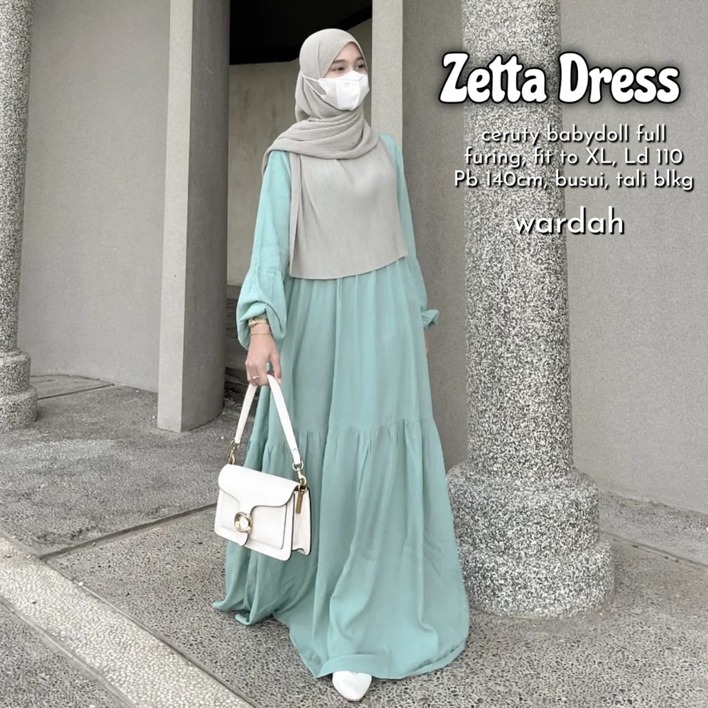 ZETTA DRESS/MAXI DRESS SIMPEL KEKINIAN/DRESS MAXI POLOS/MAXI DRESS TERBARU/MAXI DRESS MURAH SURABAYA