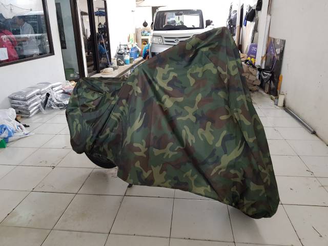 Body cover motor mio, beat, supra (motif loreng tentara)