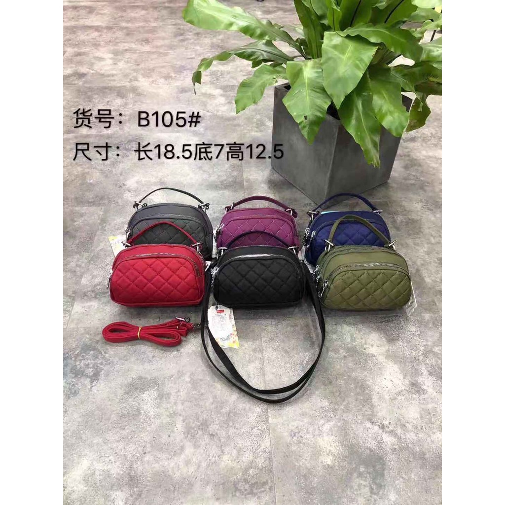 Tas Wanita Import Jinjing dan Selempang JIELANGSHI Mini JLS105 105 Bordir Bahan Parasut Kualitas Sup