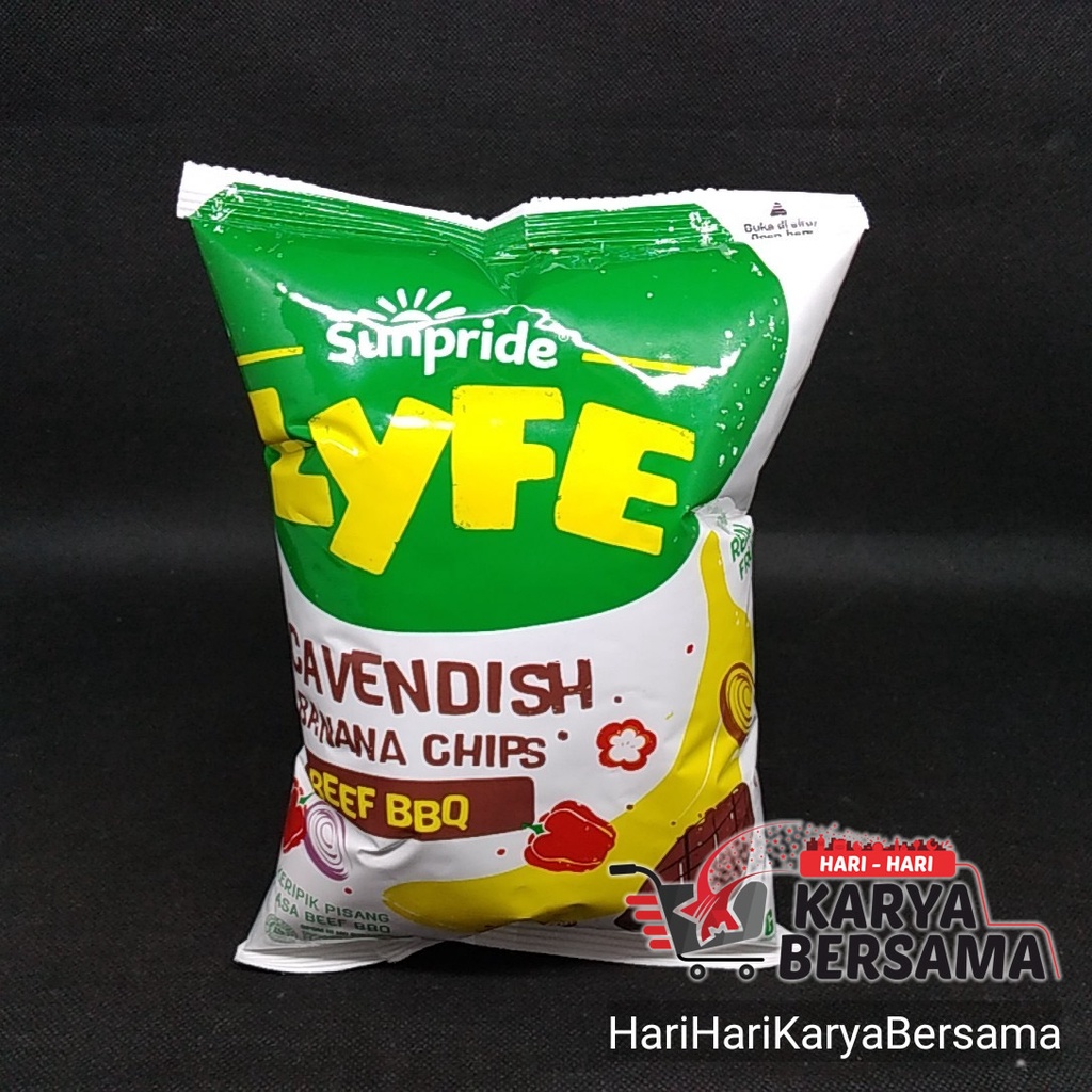 

SNACK SUNPRIDE LYFE BANANA CHIPS BEEF BBQ 55GR