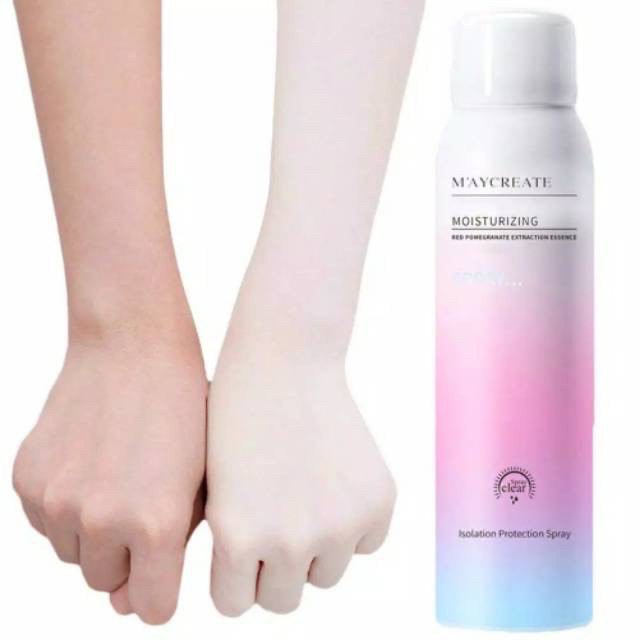 SPRAY PEMUTIH &amp; PENCERAH KULIT BADAN AMPUH PERMANEN CREAM KRIM MAYCREATE BODY LOTION PEMUTIH BADAN