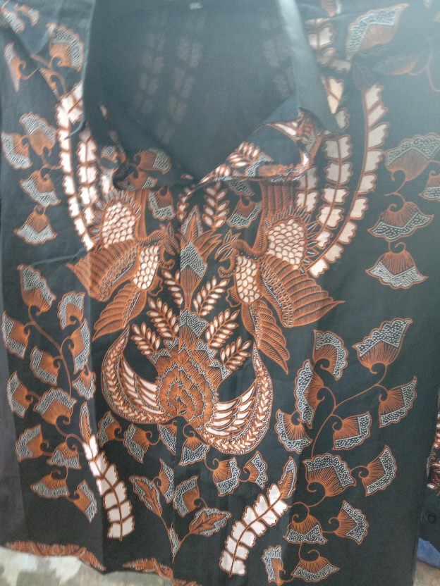 Batik Solo Saranghae Kemeja Pria Katun Cabut Sragenan Full Furing