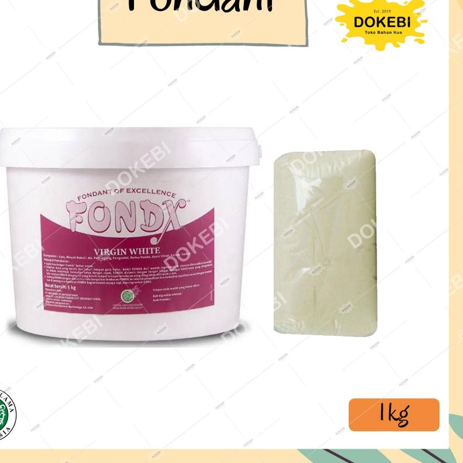 

Hot Sale - FONDX Fondant Putih 1 kg ,,