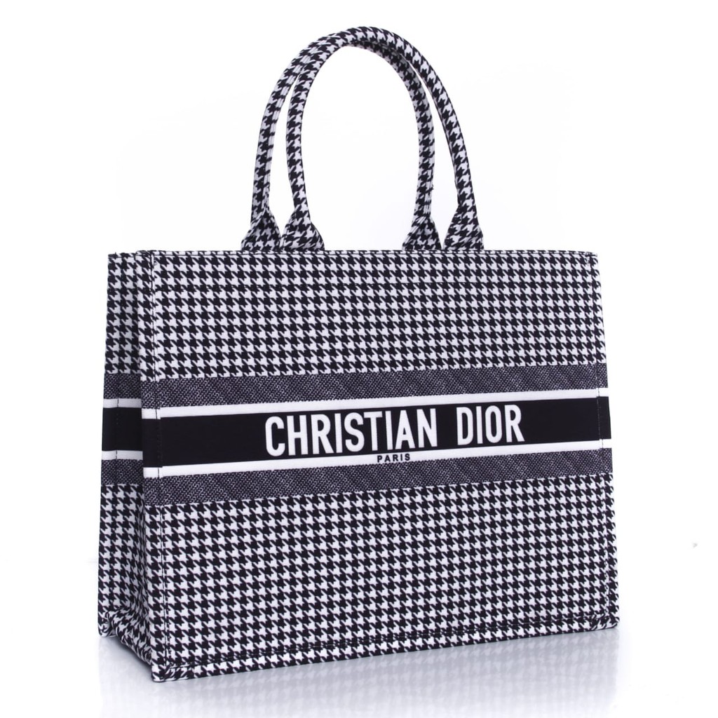 Supplier Tas Dior Book Tote Embroidered Logo Canvas Seprem 6606
