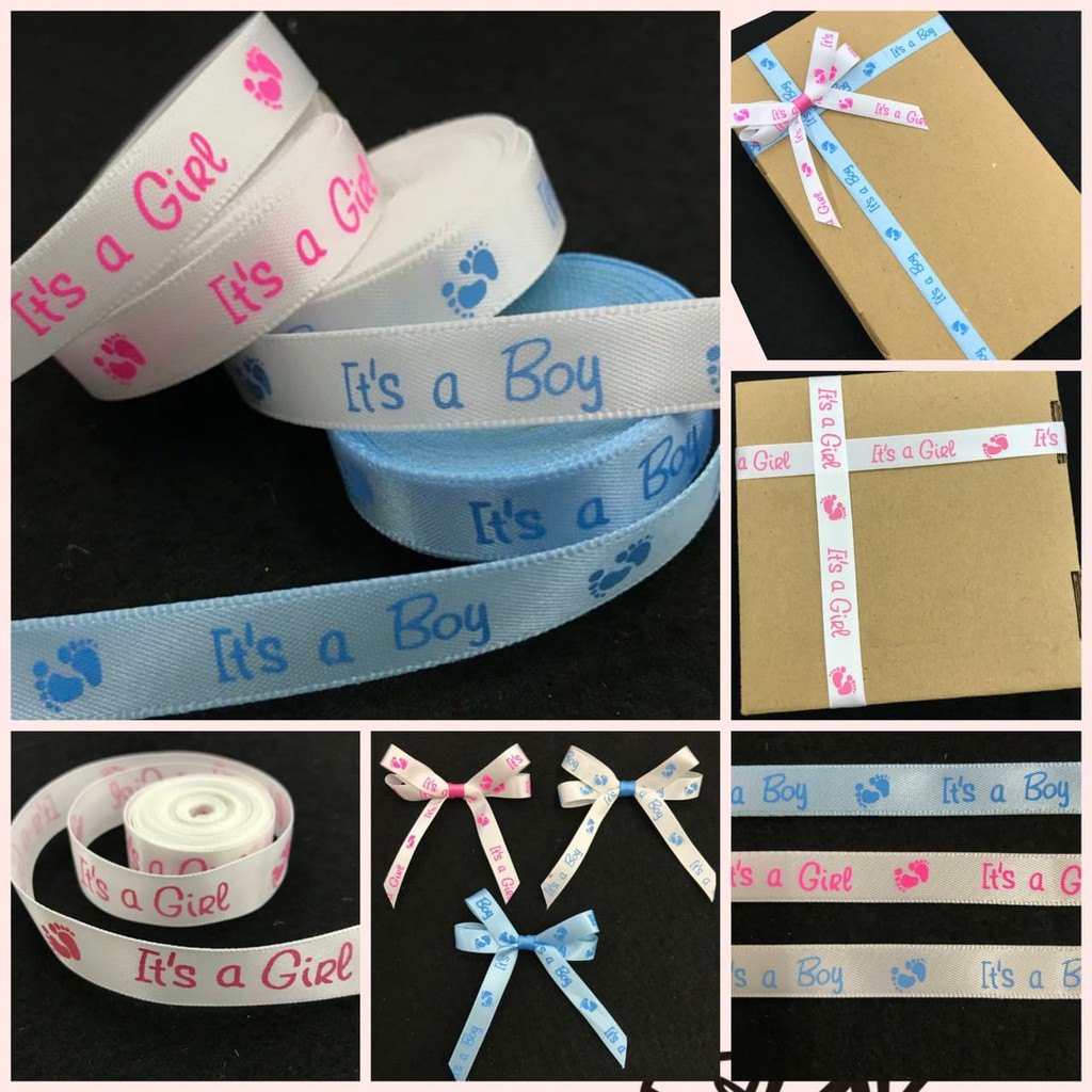 1 Yard - PITA KADO HAMPERS | PITA SATIN IT'S A BOY | IT'S A GIRL | BABY SHOWER HAMPERS