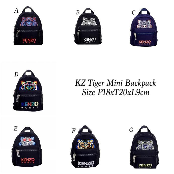 ► READY TAS SEKOLAH WANITA SMP► KENZO TIGER MINI BACKPACK UNISEX PROMO