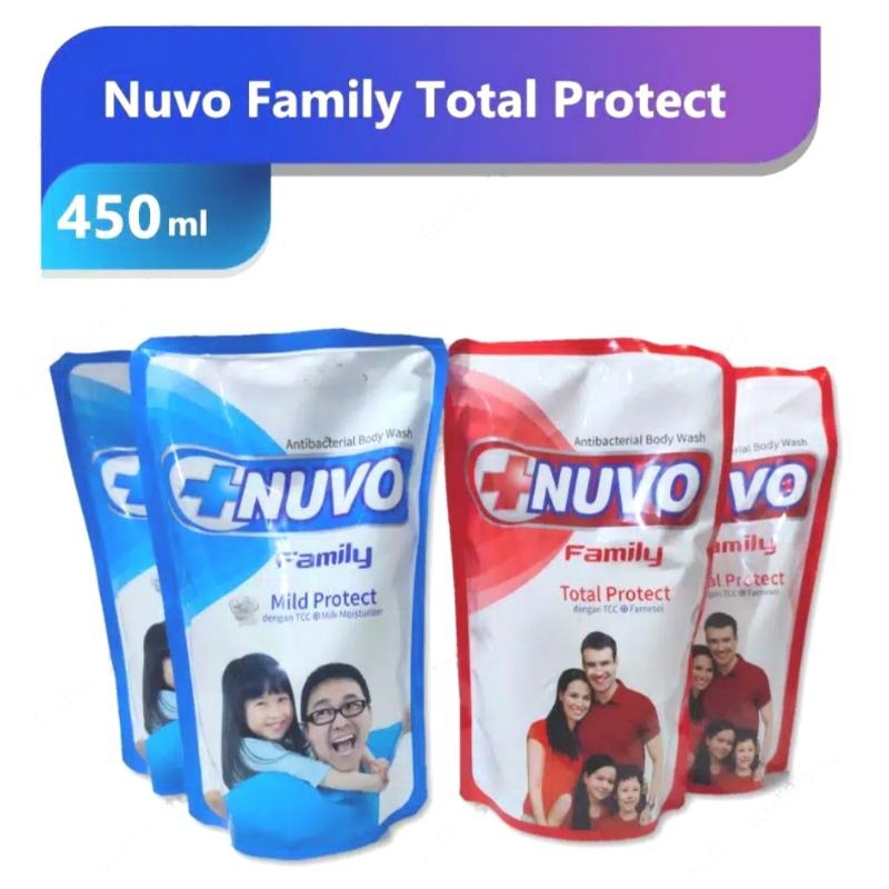sabun cair nuvo refil 400ml