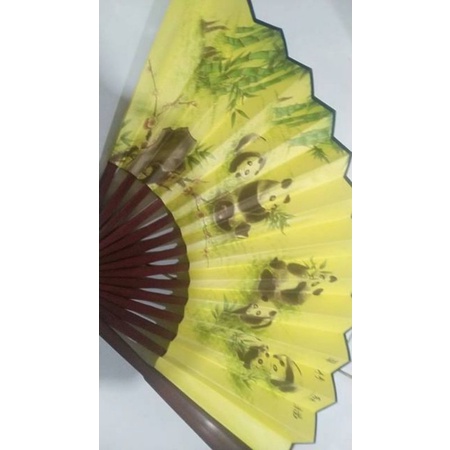 Kipas Kayu Jumbo Pajangan Oriental Import