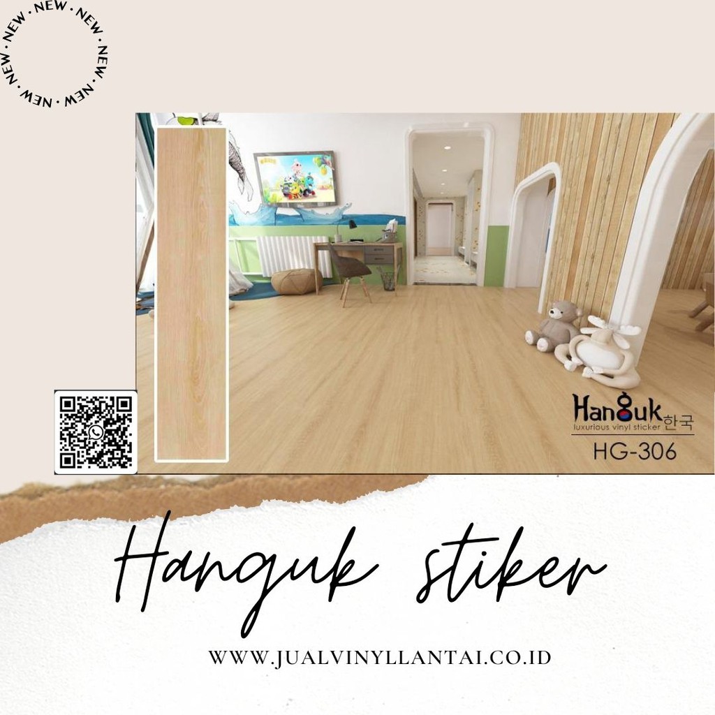 Hanguk lantai vinyl stiker 3mm