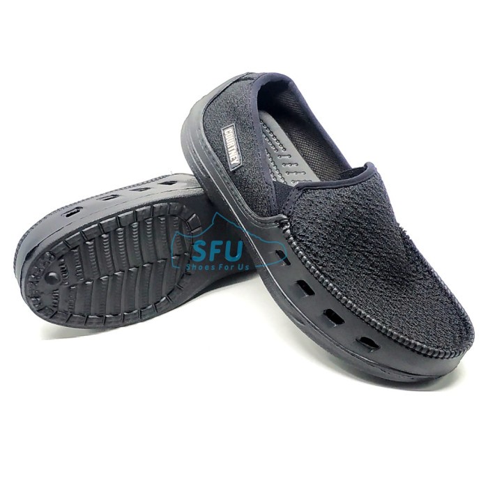 READY SFU SEPATU KARET CASUAL SLIP ON PRIA COURTNEY BRENDY by ARDILES - HITAM, 43 TERMURAH