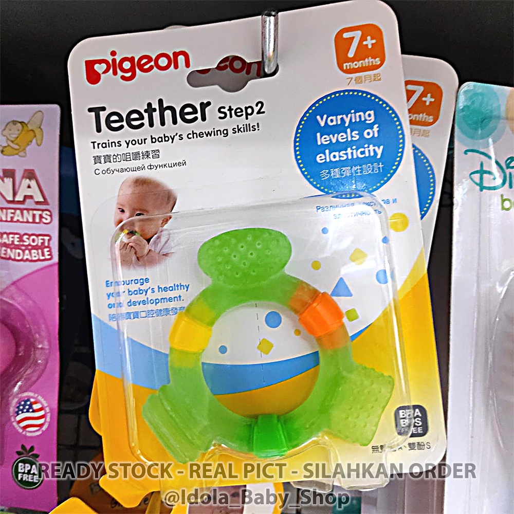 Pigeon Teether step 2 Baby Teether Mainan Gigi Bayi 7+ Months