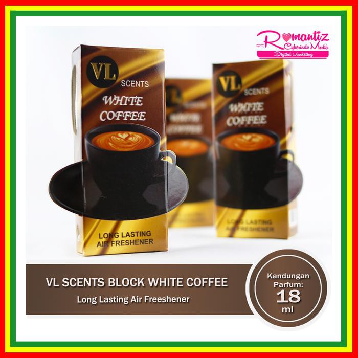 PARFUM / PENGHARUM MOBIL, RUANGAN VL SCENTS BLOCK WHITE COFFEE
