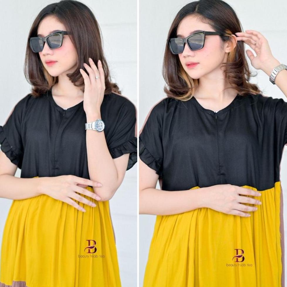 [PRODUK TESJF] BISA COD | MIDI DRESS KOMBINASI | DASTER ICECREAM | DASTER SUSUN KOMBINASI BUSUI | DA