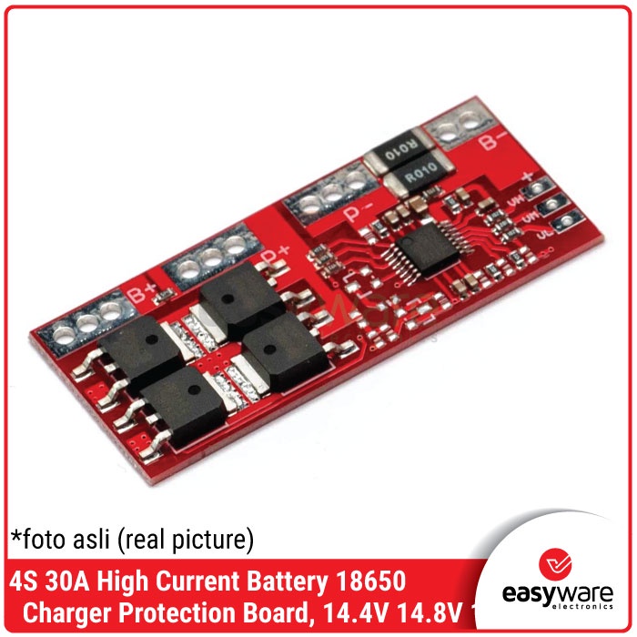 4S 30A 14.4V 14.8V 16.8V Li-ion 18650 BMS Protection RED