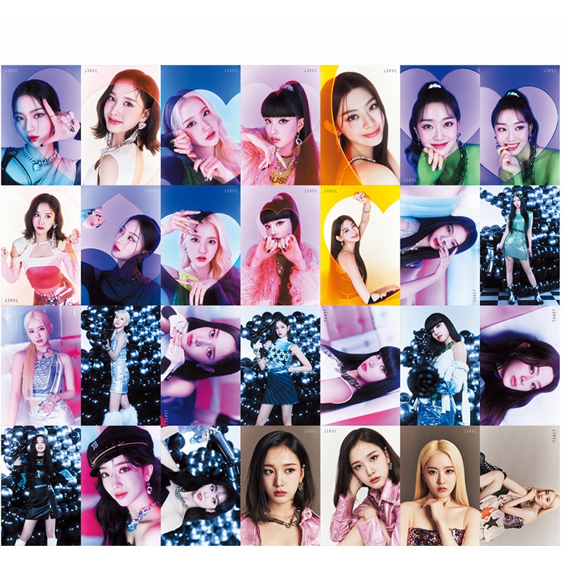 55pcs/box Stayc Photocards 2022 YOUNG-LUV.COM Album LOMO Card Postcard ((In STOCK) Kpop fan)