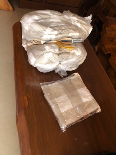 Bedcover Murah Motif Kotak Emily Collection Katun Lokal Elbhe Ukuran Double |uk 160x200 |uk 180x200