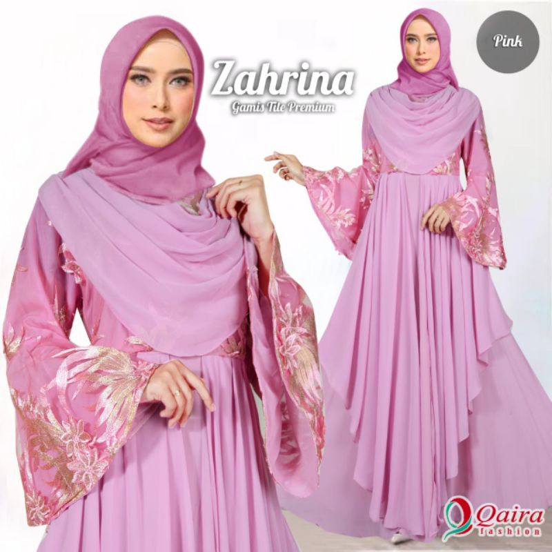ZAHRINA MAXI Busana Muslim Gamis Murah Gaun Pesta Muslimah Baju Pesta Wanita Kondangan Mewah Terbaru