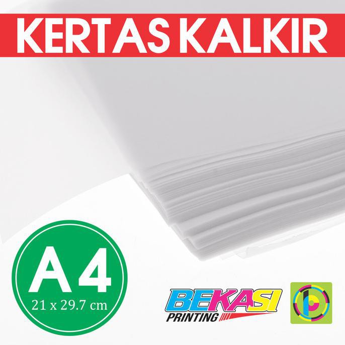 

Kertas Kalkir 80 Gram Ukuran A4 (21 x 29.7 cm) - C@lcir Tracing Paper